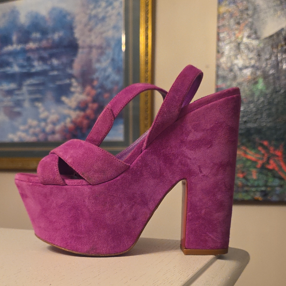 Christian Louboutin Fuchsia Platform Heels